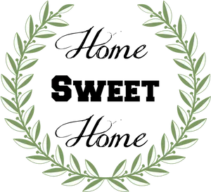 Home Sweet Home Wreath Graphic PNG Image