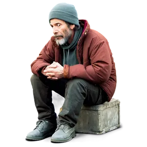 Homeless Man Cartoon Png Ekc PNG Image