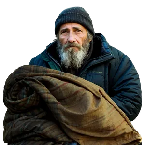 Homeless Man In Winter Png Nha27 PNG Image