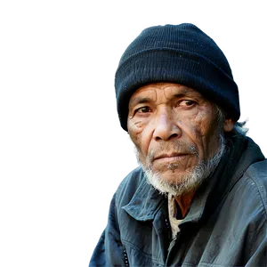 Homeless Man Portrait Png Csp45 PNG Image