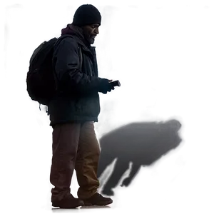 Homeless Man Silhouette Png 2 PNG Image