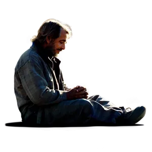 Homeless Man Silhouette Png 79 PNG Image