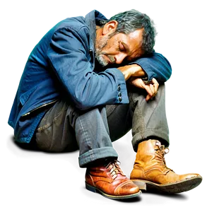 Homeless Man Sleeping Png Bjj66 PNG Image