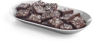 Homemade Chocolate Brownies PNG Image