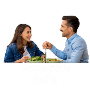 Homemade Dinner Date PNG bbm PNG with transparent background