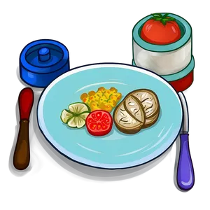 Homemade Food On Plate Png Yap50 PNG Image