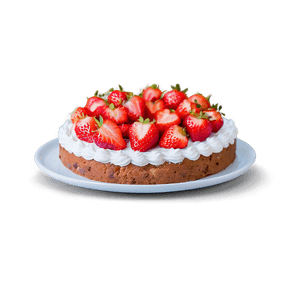 Homemade Strawberry Cake PNG 06212024 PNG