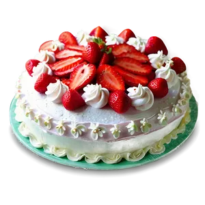 Homemade Strawberry Cake Png Sgy PNG Image