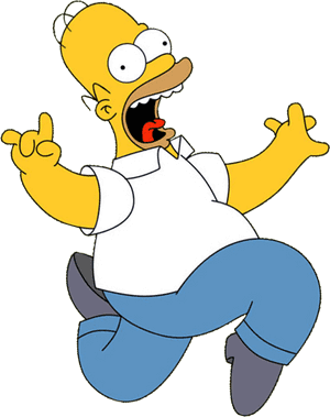 Homer Marge Bart Lisa - Homer Simpson Running Png, Transparent Png PNG image with transparent background