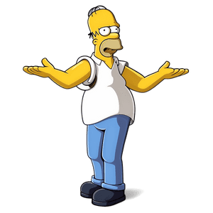 Homer Simpson Cartoon Character PNG rpj PNG image with transparent background