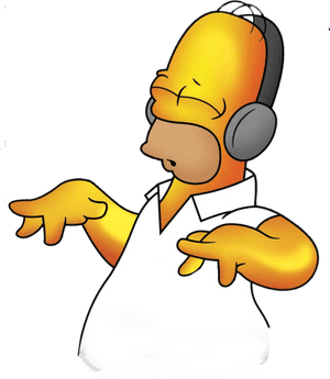 Homer Simpson Dj Png, Transparent Png PNG image with transparent background