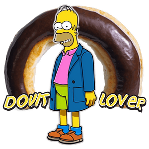 Homer Simpson Donut Lover PNG 80 PNG image with transparent background