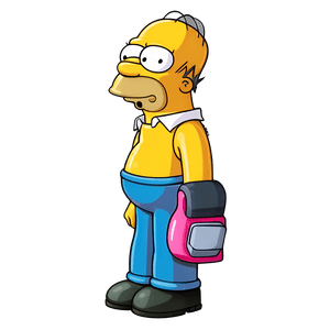 Homer Simpson Yellow Cartoon PNG 05212024 PNG image with transparent background
