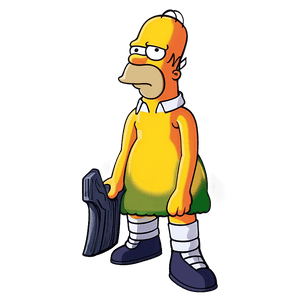 Homer Simpson Yellow Cartoon PNG 18 PNG image with transparent background