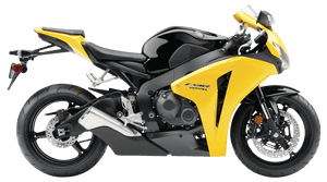 Honda C B R1000 R R Yellowand Black Sportbike PNG image with transparent background