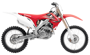 Honda Motocross Bike Isolated PNG image with transparent background