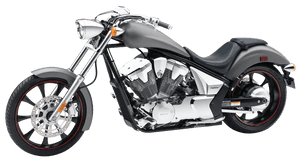 Honda Motorcycle Profile View PNG image with transparent background