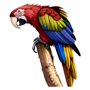 Honduran Red Macaw PNG 06202024 PNG