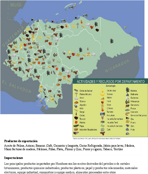 Mapa Economico De Honduras, HD Png Download PNG