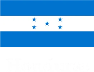 Honduras Flagand Name PNG Image