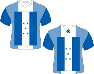 Honduras Football Jersey Design PNG Image