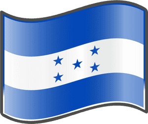 Bandera De Honduras Para Dibujar , Png Download - Honduras Flag, Transparent Png PNG