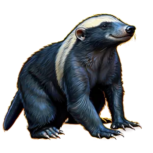 Honey Badger Family Illustration Png Ihb PNG Image