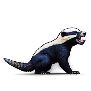 Honey Badger Fighting Stance Png 06252024 PNG Image