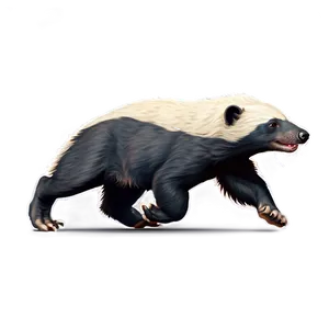 Honey Badger Running Motion Png Esg PNG Image