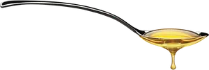 Honey_ Dripping_ From_ Spoon.png PNG Image