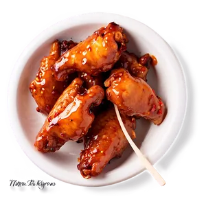 Honey Glazed Hot Wings Png Ukl18 PNG Image