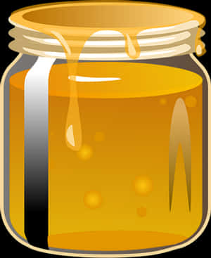 Honey Jar Vector Illustration PNG