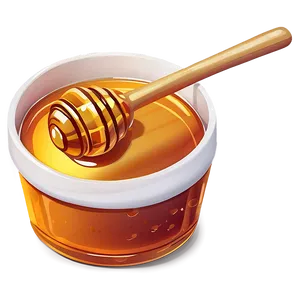 Honey Jar With Dipper Png 06212024 PNG Image