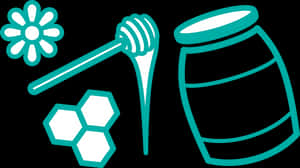 Honey Related Icons Vector PNG image with transparent background