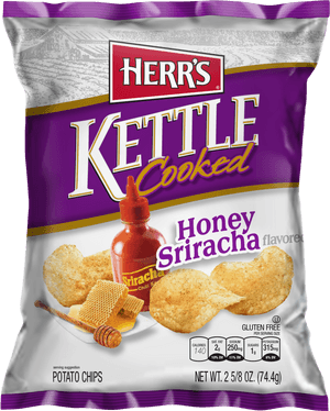 Honey Sriracha Kettle Chips Package PNG