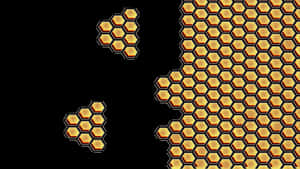 Honeycomb Pattern Digital Art PNG image with transparent background