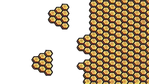 Honeycomb Pattern Digital Art PNG Image