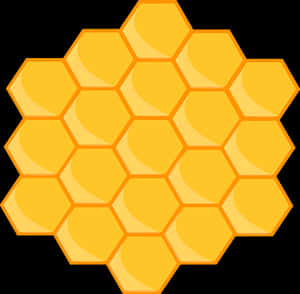 Honeycomb Pattern Graphic PNG with transparent background