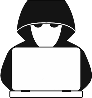 Hooded Figureat Computer Icon PNG image with transparent background