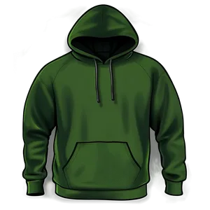 Hoodie Template D PNG Image