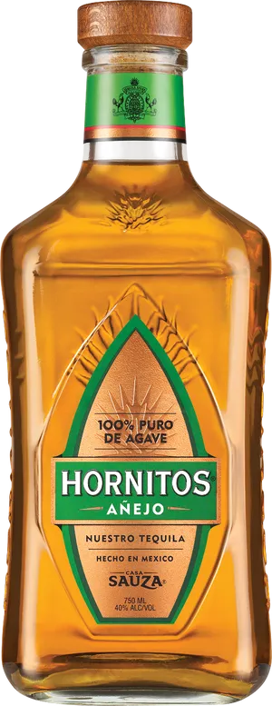 Hornitos Anejo Tequila Bottle PNG Image