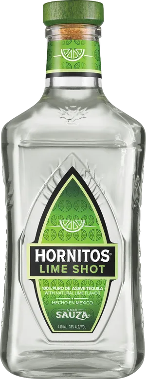 Hornitos Lime Shot Tequila Bottle PNG Image