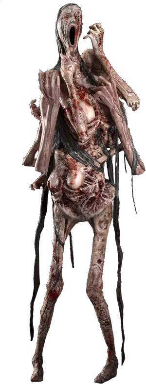 Horrific Undead Creature PNG Image