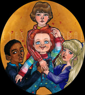Horror Art, Horror Movies, Child, Doll, Play, Story - Alice And Chucky Fan Art, HD Png Download PNG image with transparent background
