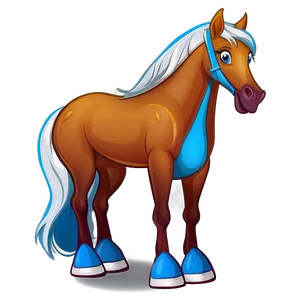 Horse Cartoon Drawing Png Vcu36 PNG Image