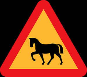 Horse Warning Sign Graphic PNG image with transparent background
