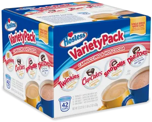 Hostess Variety Pack Brew Cups Box PNG Image