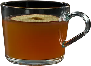 Hot Apple Ciderin Glass Mug PNG Image