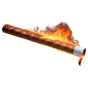 Hot Burning Paper Look Png Qkt PNG Image