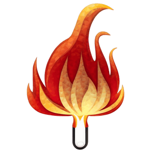 Hot Fire Emoji Artwork PNG jom10 PNG image with transparent background